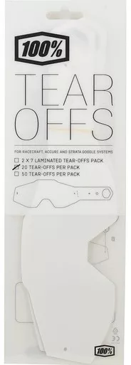 100% Accuri Youth Standard Tear-Offs (20 Pack)