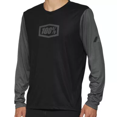 100% Airmatic LS MTB Jersey Black