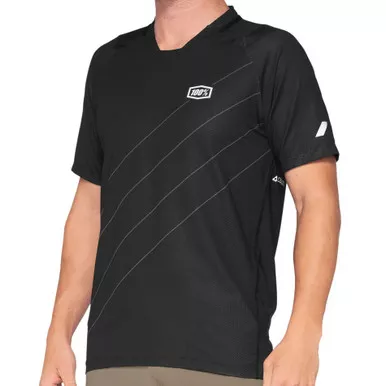 100% Celium SS MTB Jersey Black/Dark Grey