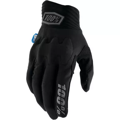 100% COGNITO Smart Shock Black Gloves