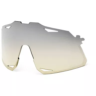 100% Hypercraft Replacement Lens LowLight Yellow Silver Mirror