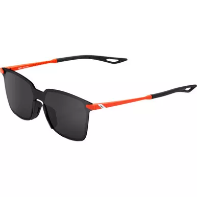 100% Legere Square Sunglasses Matte Oxyfire (Black Mirr
