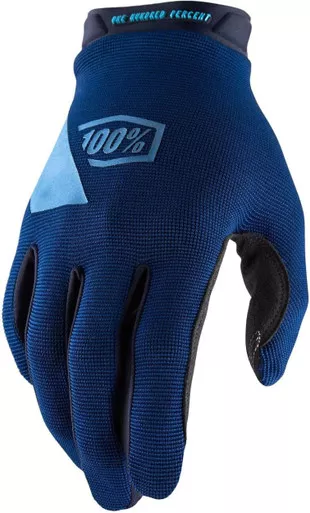 100% Ridecamp Full Finger Gloves Navy