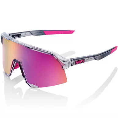 100% S3 Polished Translucent Grey Purple Mirror