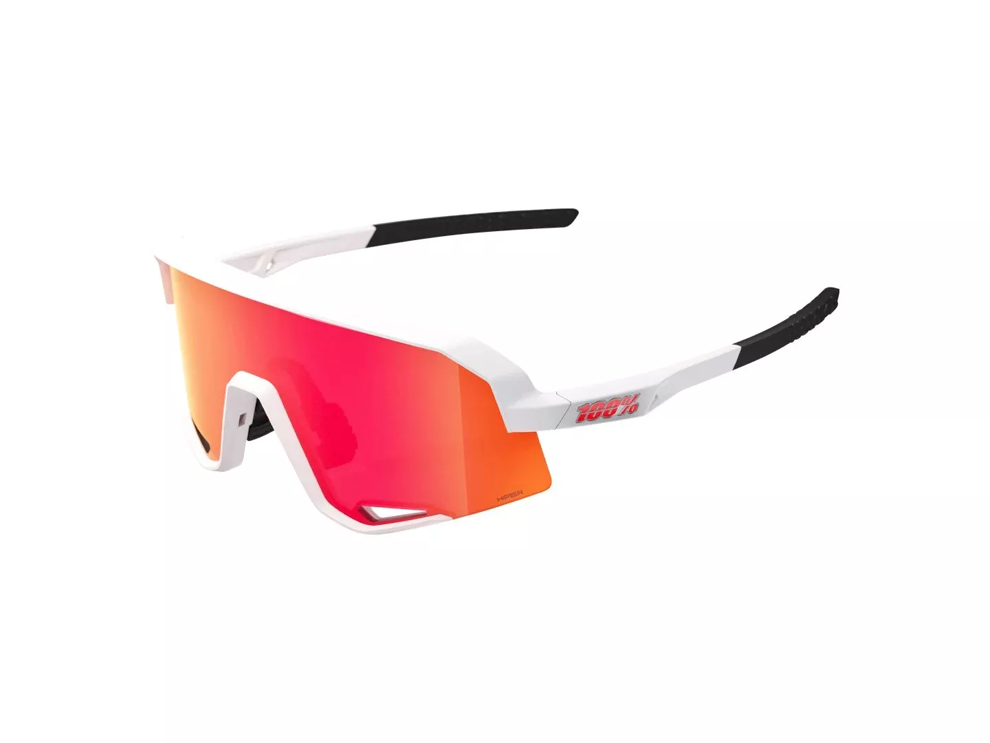 100% Slendale Hiper White/Red Eyewear