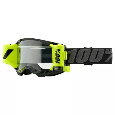 100% Strata 2 Youth Forecast MTB Goggles Clear Lens Black