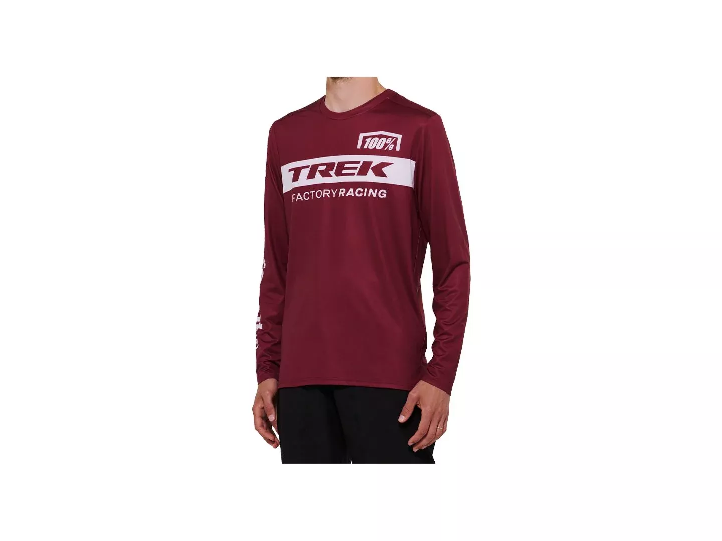 100 TFR Airmatic Long Sleeve Medium Dark Red Jersey