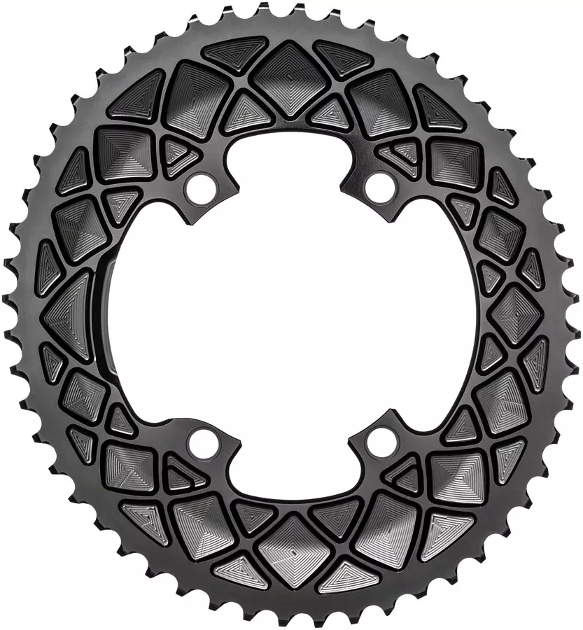 absoluteBLACK Premium Oval Road 50T Shimano 9100/8000 - Black
