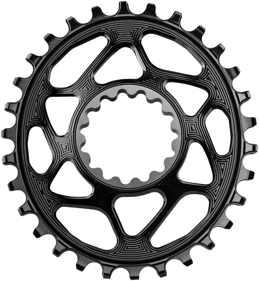 absoluteBLACK Spiderless E*Thirteen DM Oval Chainring 30T - Blk