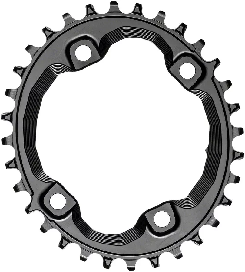 absoluteBLACK XT Asym 96BCD Oval Chainring 32T - Black