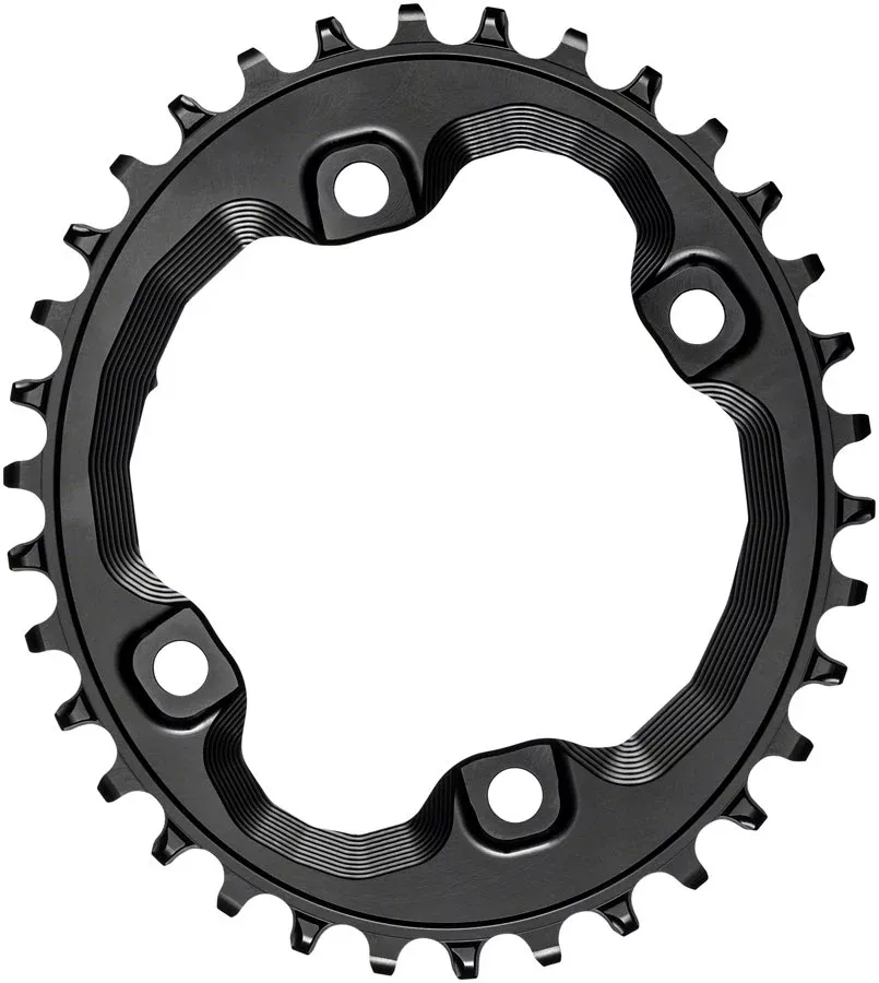 absoluteBLACK XT Asym 96BCD Oval Chainring 34T - Black