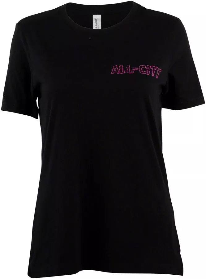 All-City Night Claw Women's T-Shirt - Black Blue/Green Magenta