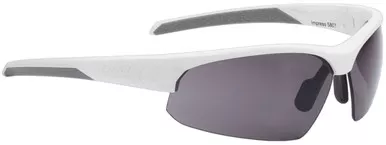 BBB BSG-58 Impress Sport Glasses Matt White Frame Smoke Lens