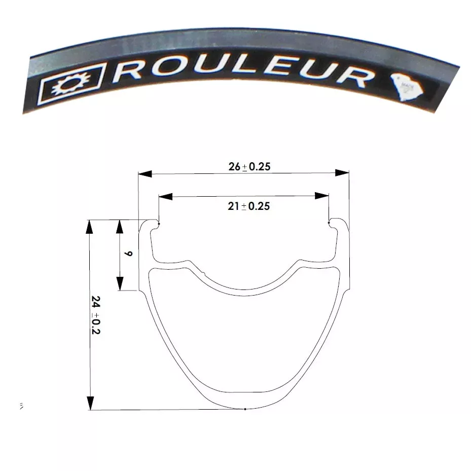 Boyd Rouleur Rim Brake 700c Rim