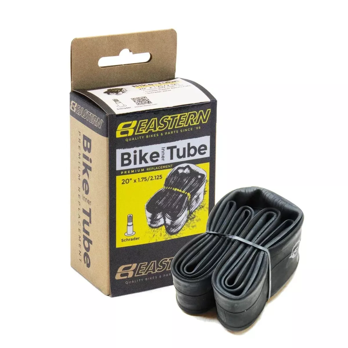 Eastern Bikes SCHRADER 20"x1.75/2.125" INNER TUBE, 1 Pack