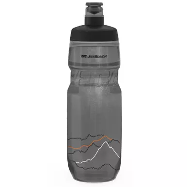 JetBlack 620ml Insulated Water Bottle Smoke/Black Lid