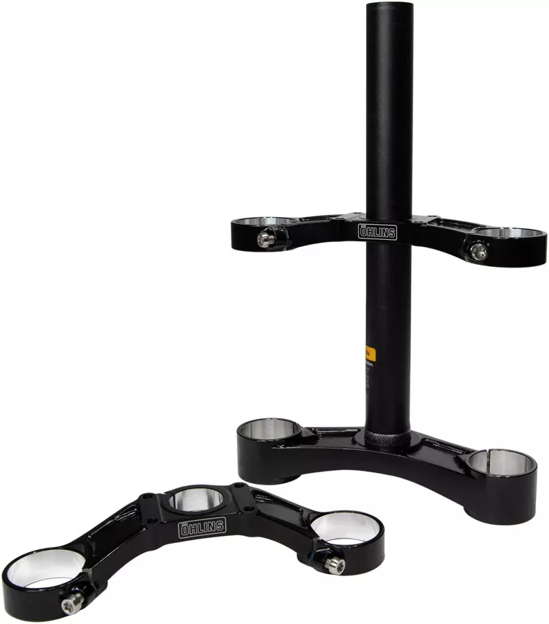 Ohlins DH38 Suspension Fork Crownset - 54mm Offset Flat Riser Upper Crowns Includes Fork Bumpers