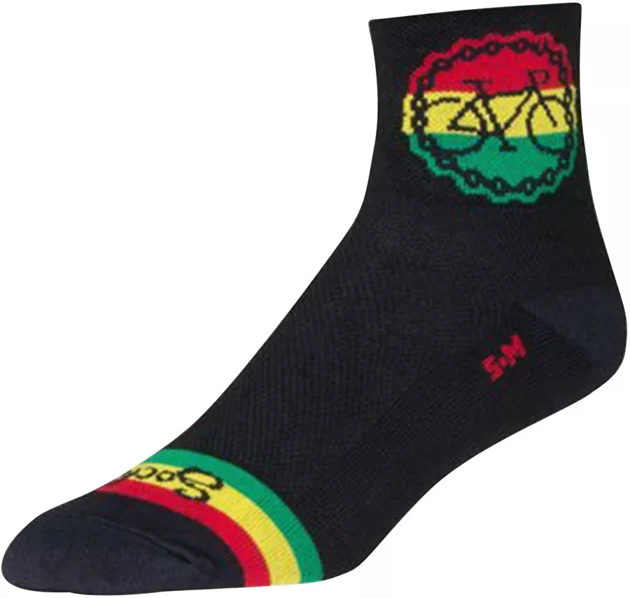SockGuy Classic Rasta Ride Socks - 3
