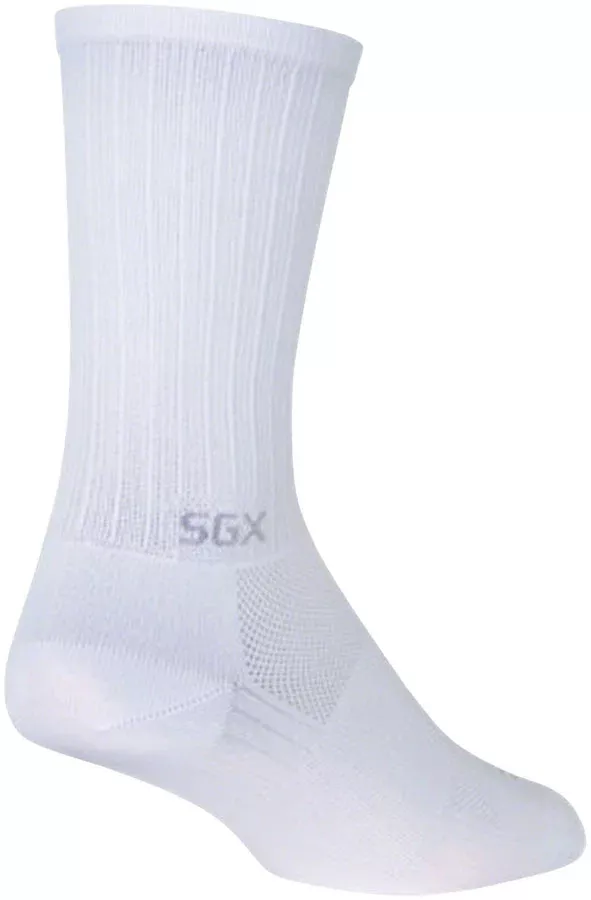 SockGuy SGX White Socks - 6