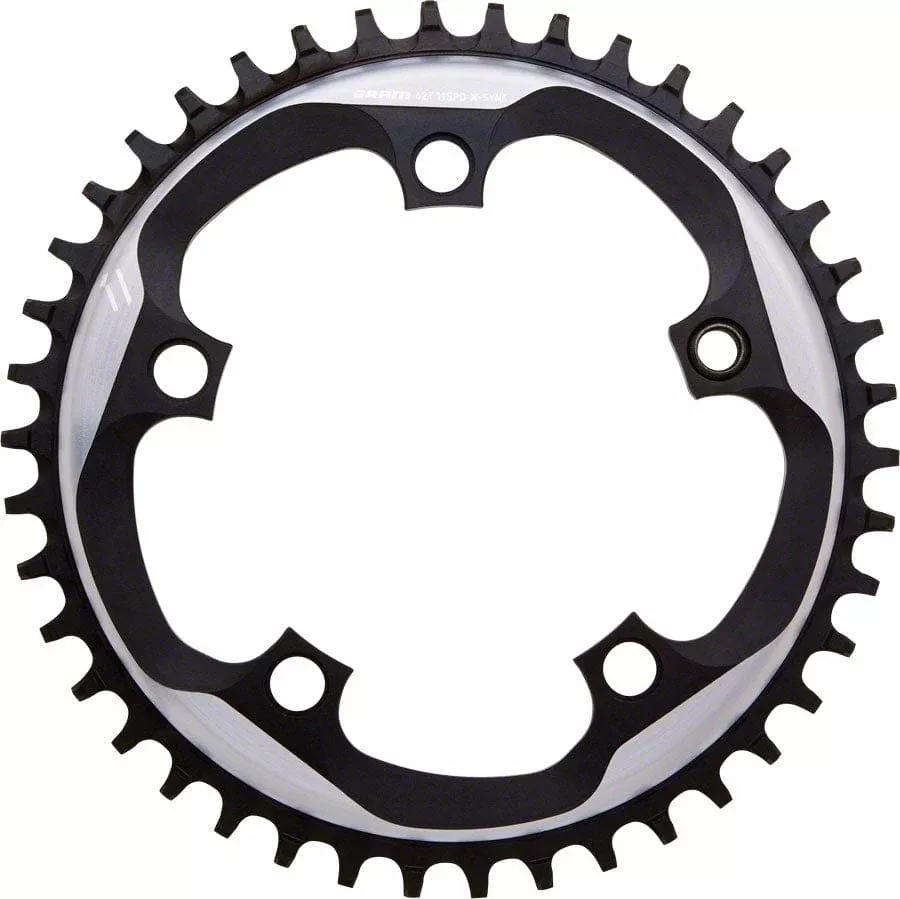 SRAM X-Sync Chainring 42 Teeth 110mm BCD Polished Grey/Matte Black