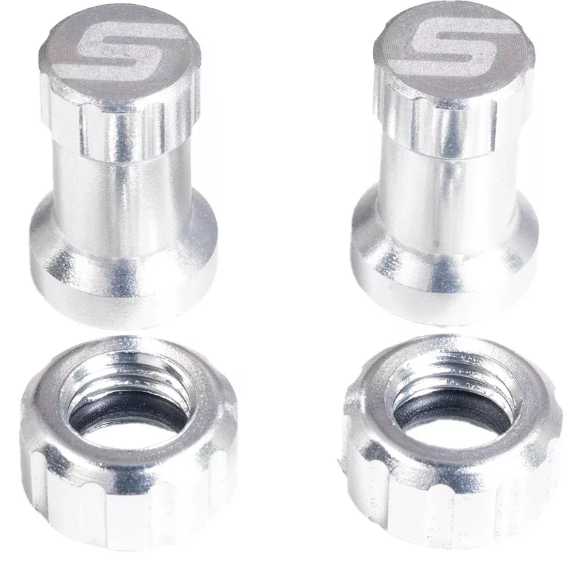 Stan's Tubeless Valve Stem Cap Color Kit - Silver