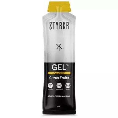 Styrkr Gel50 Mild Citrus Dual-Carb Energy Gel