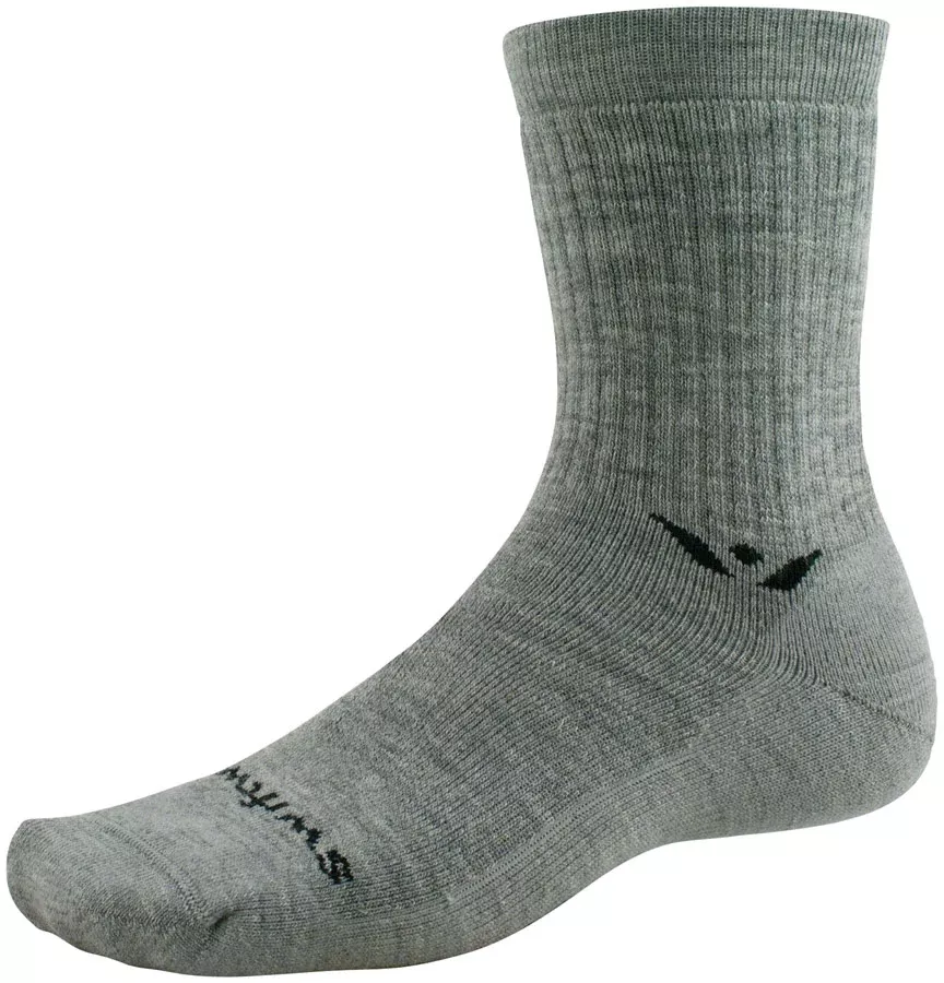 Swiftwick Pursuit Hike Light Cushion Wool Socks - 6