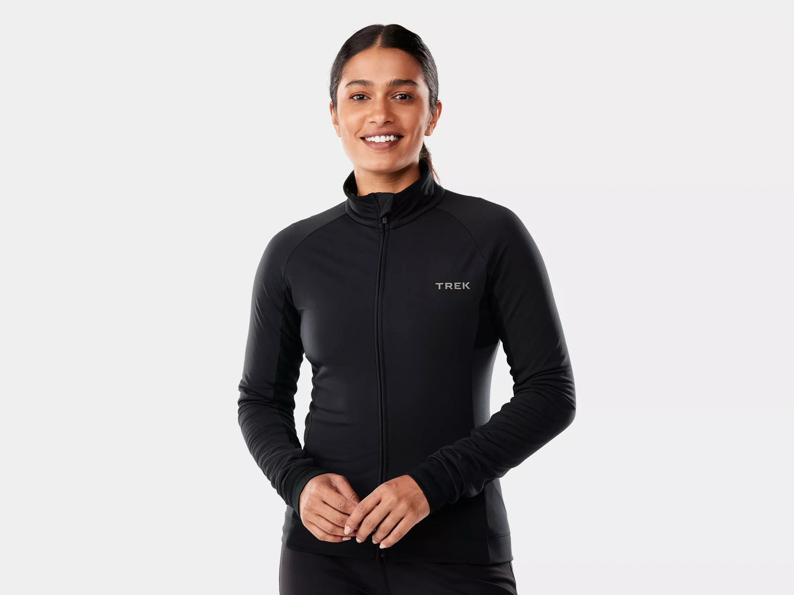 Trek Circuit Thermal Long Sleeve Women Small Black Jersey