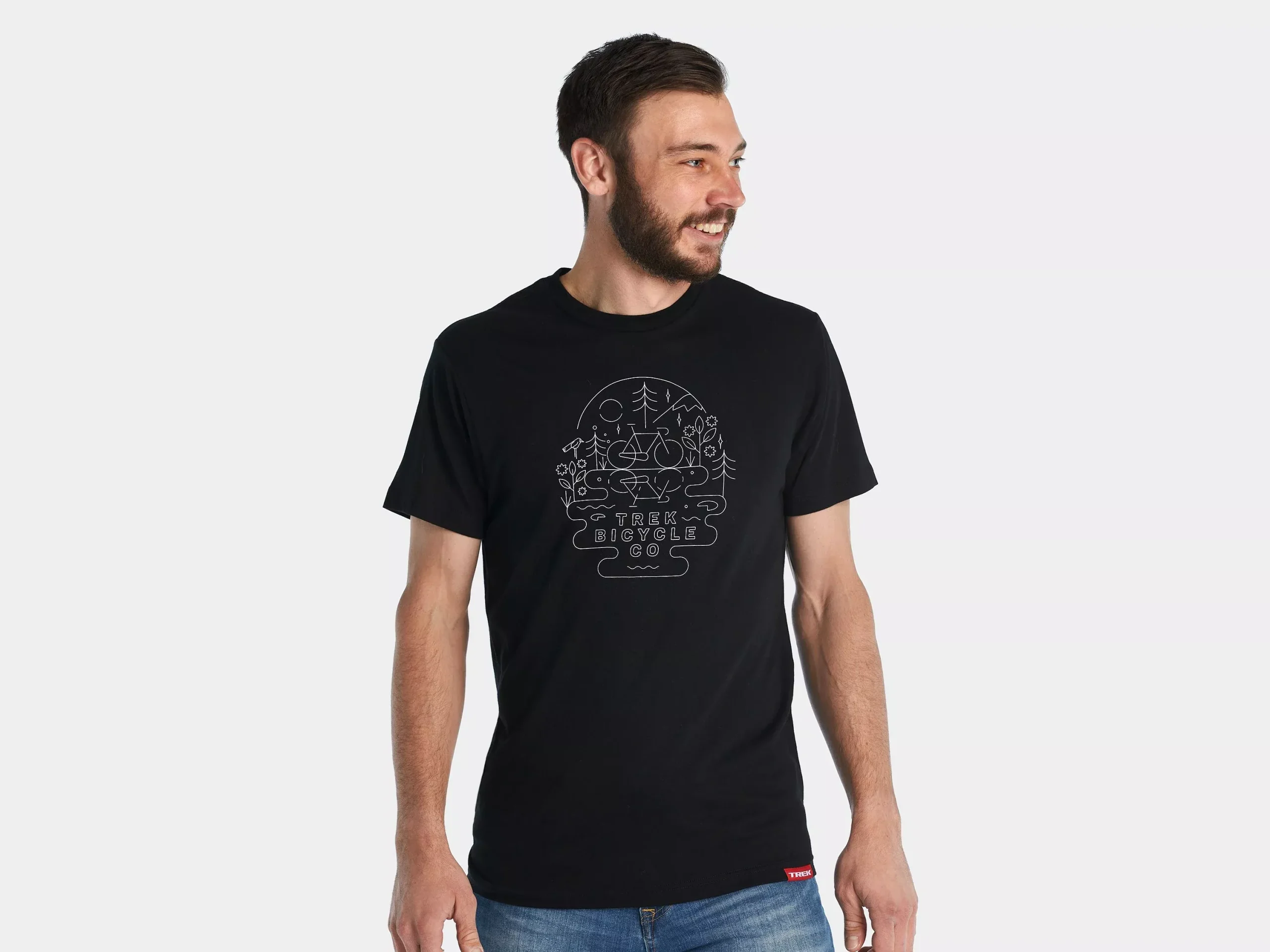 Trek Lake Tee Large Black Shirt