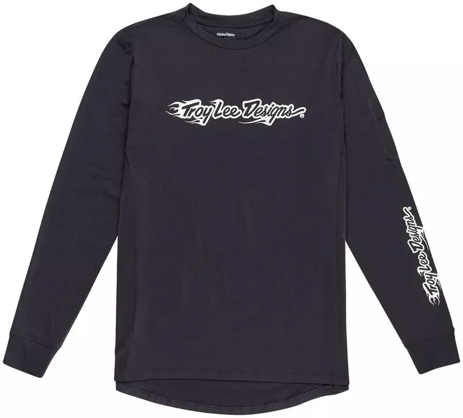 Troy Lee Designs Ruckus Long Sleeve Ride Tee – Burn Out Carbon Medium
