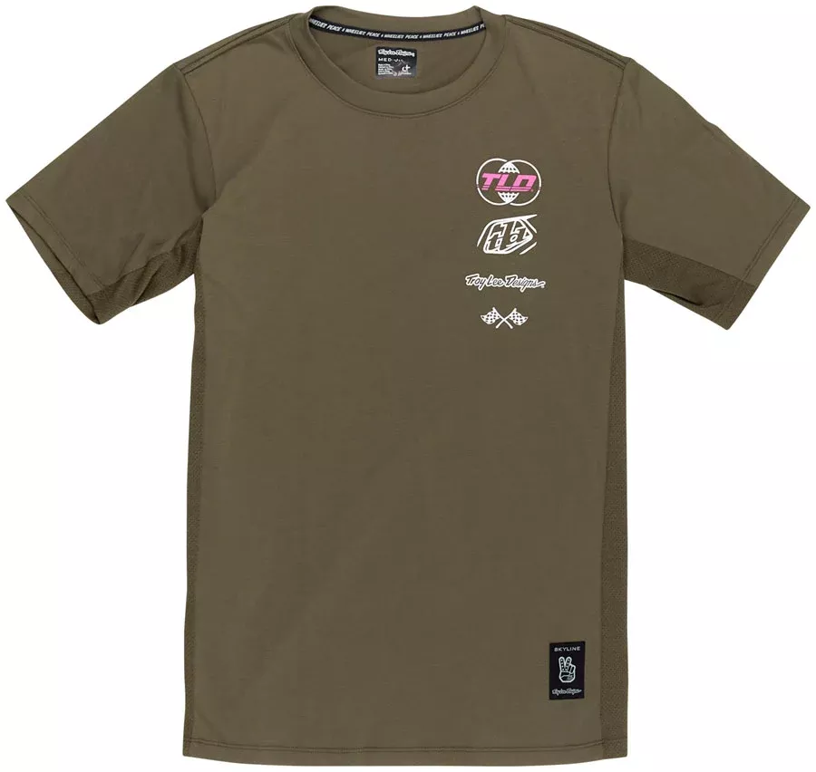 Troy Lee Designs Skyline Short Sleeve Ride Tee – Worldwide Caper Large