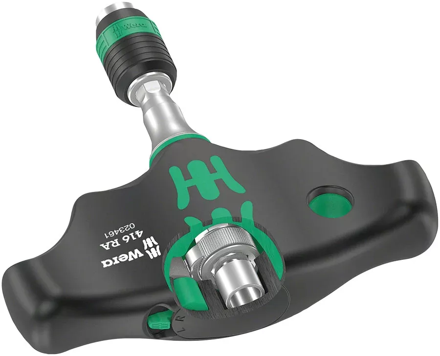 Wera 416 RA T-Handle Screwdriver - Ratchet Function