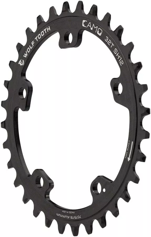 Wolf Tooth CAMO Aluminum Chainring -12-Speed Hyperglide+ Chain