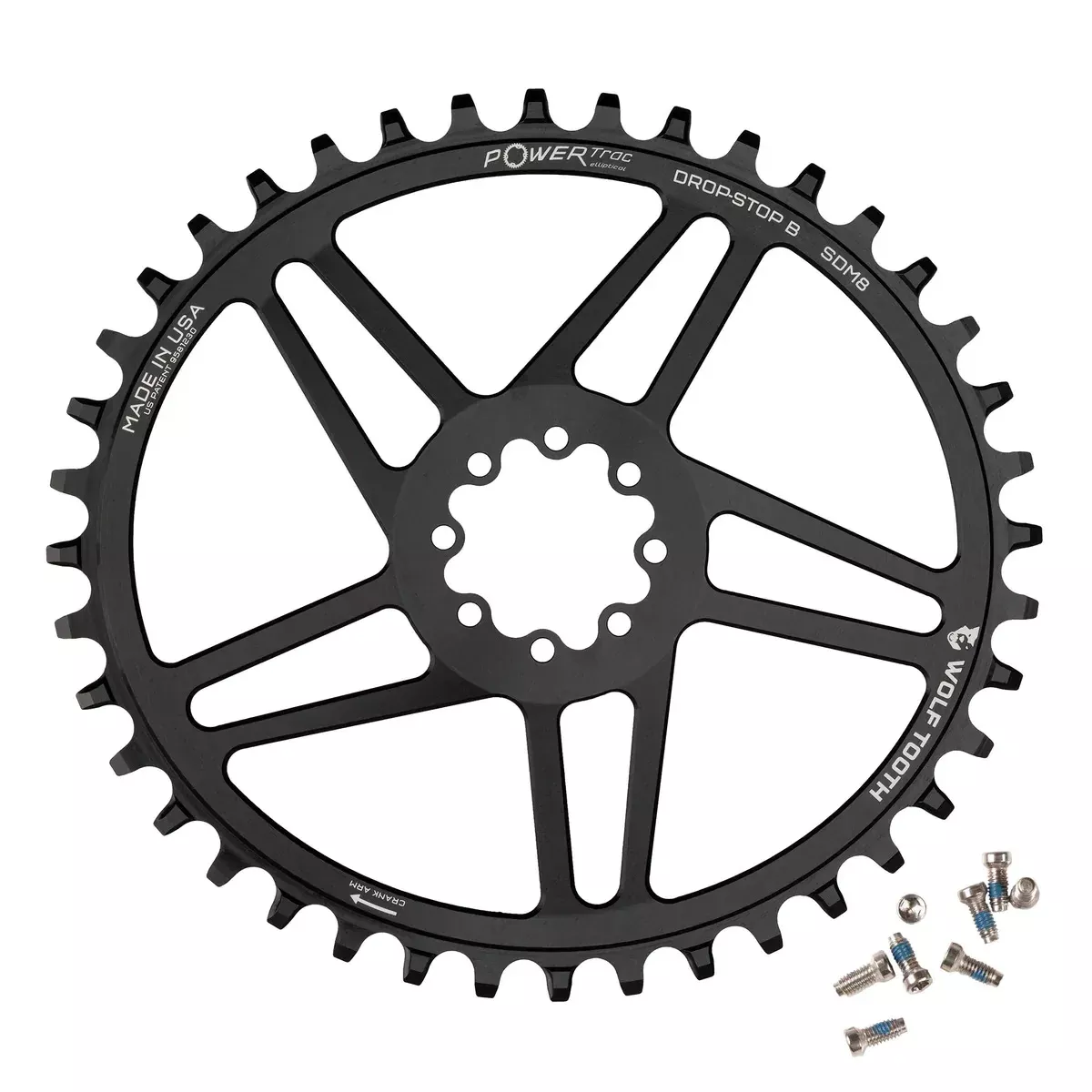 Wolf Tooth Elliptical Direct Mount Chainring - 44t