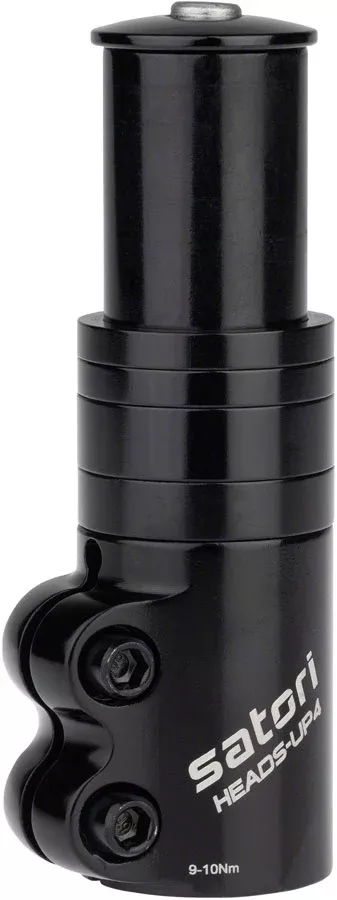 Zoom HeadsUp Steer Extender 67mm Threadless Stem 1 1/8 in Steerer Black